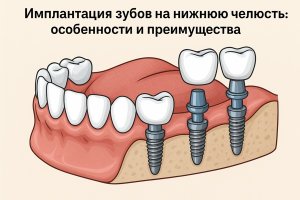 Имплантация зубов на нижнюю челюсть: особенности и преимущества