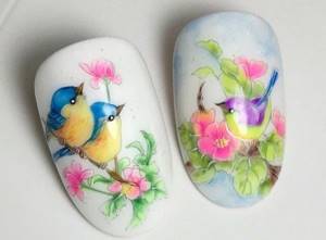 watercolor bird design