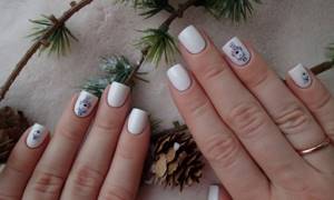 White nail design - beautiful options with photos, new items for 2018
