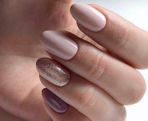 Beige manicure - photos and ideas