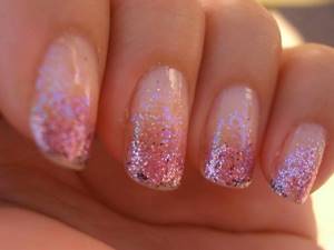 glitter on gel