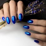 Brilliant manicure with rubbing in 2022-2023: new items and top ideas