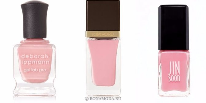 Nail polish colors 2022: fashionable new items - warm sweet pink
