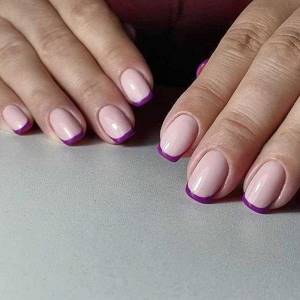 Colored French 2022: 85 fashionable manicure ideas photo No. 55