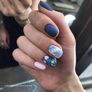 Floral manicure 2022: TOP 250 best design ideas (new items)