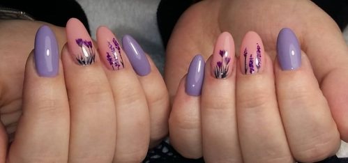 Flowers on nails with gel polish - manicure ideas and new designs: French, voluminous, delicate, transparent, beautiful flowers. Photo 