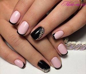 Black nail design 2022 new photos