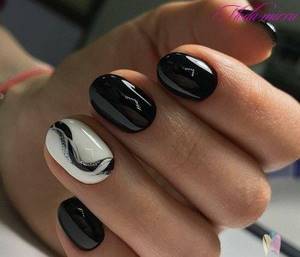 Black nail design 2022 new photos