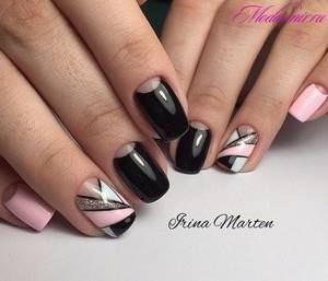 Black nail design 2022 new photos