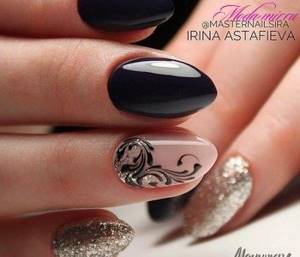 Black nail design 2022 new photos