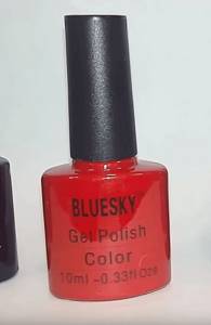 Bluesky gel polish design