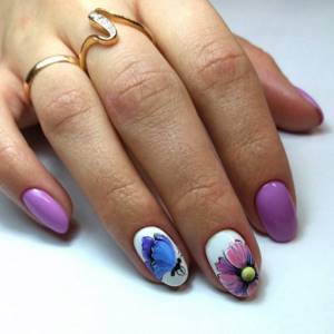 Nail design in eggplant color: Eggplant manicure 2022: beauty that will dazzle you (50 photo ideas) – Eggplant color manicure (57 photos) – design ideas for 2021