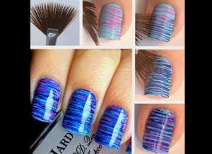 nail design with brush