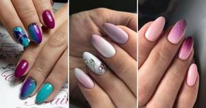 Almond shaped nail design fashion