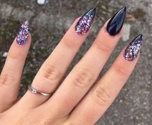 nail design with glitter photos new items