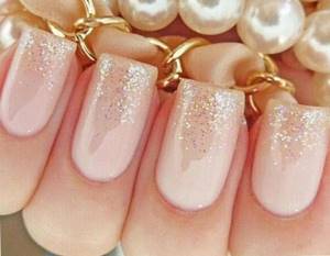 glitter nail designs on gel nails