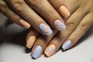 Nail design with a pattern