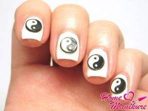 Fimo Yin-Yang for nails