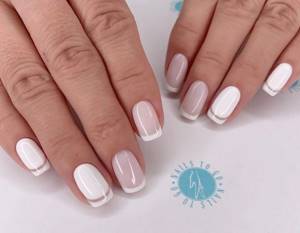 French manicure with design