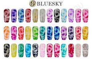 Bluesky gel polishes with spreading effect