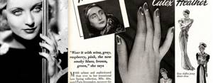 Hollywood French or moon manicure 1920s