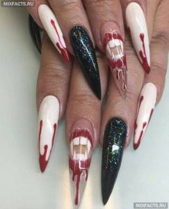 Gothic manicure – ideas for short and long nails