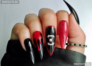 Gothic manicure – ideas for short and long nails