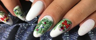 New Year&#39;s manicure ideas photo 4