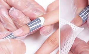 how to put on nail extension form correctly
