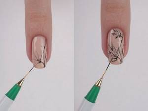 how to draw on a nail
