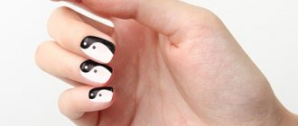 How to do a manicure in the Yin-Yang style?