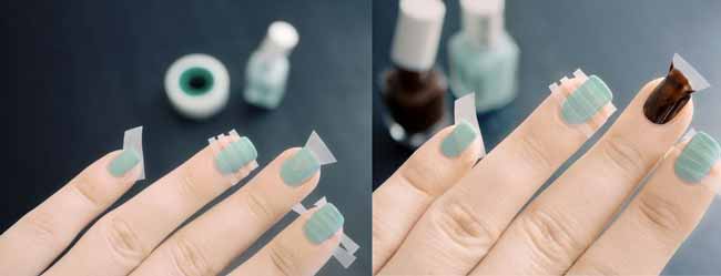 How to make a triangle on your nails at home
