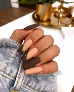 Brown manicure 2022-2023: ideas, current combinations and shades