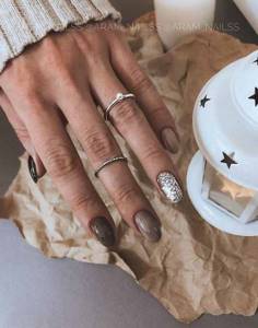 Brown manicure 2022: ideas, best new products in the photo