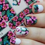Beautiful nail design with stickers from Aliexpress