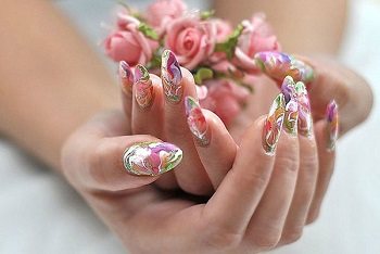 Beautiful extended nails