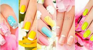 Beautiful decorative French manicure photo 8