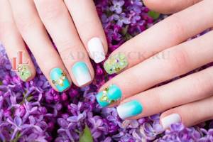 Beautiful gradient manicure photo 9