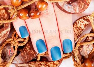 Beautiful matte manicure photo 11