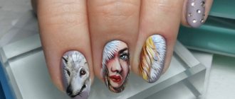 Beautiful manicure with a pattern 2022-2023 - original designs on nails photo new items