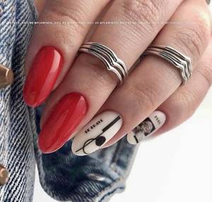 Red manicure 2021-2022: (300 photos of the best designs)