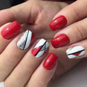 Red manicure 2021-2022: (300 photos of the best designs)