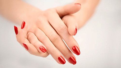Red manicure