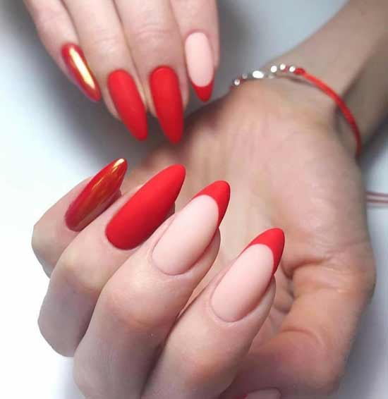 Red matte French