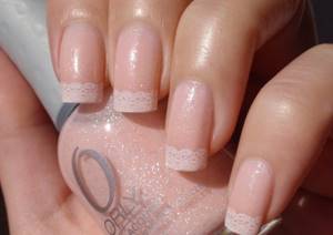 Lace French manicure 2016 photo