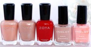 5-Free polishes - Zoya, Inglot