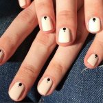 Laconic minimalism - Manicure for school for short nails