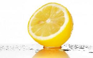 Lemon for whitening nails.