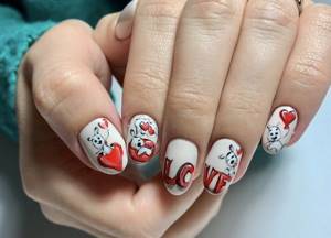 The best manicure ideas with hearts in the 2022-2023 season: new photos