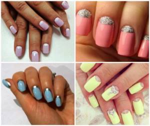 moon manicure options for short nails